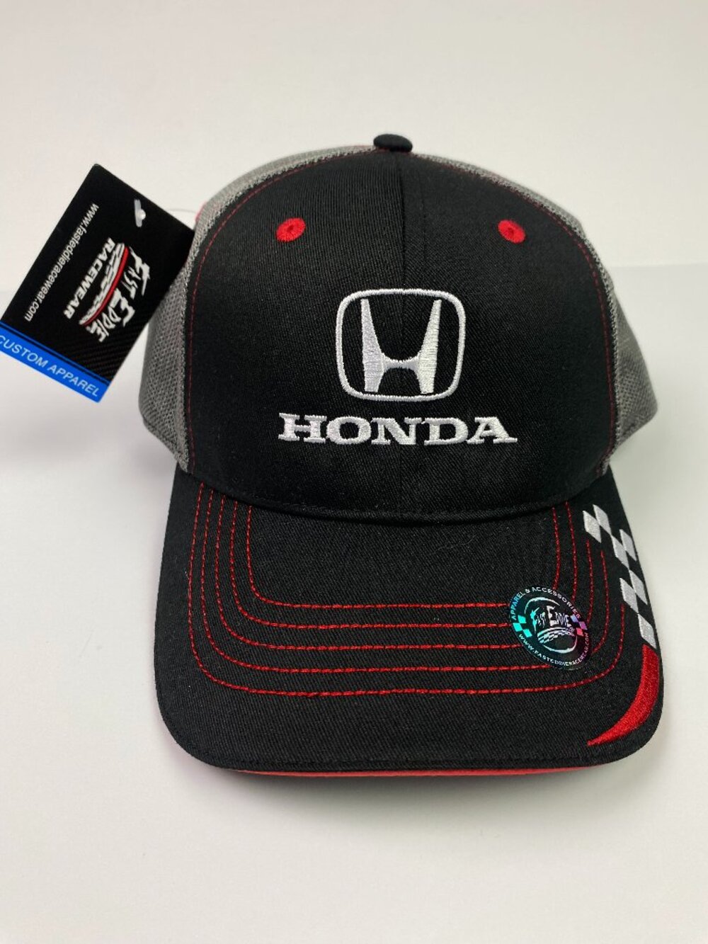 Honda Snapback Hat Cap Fast Eddie Checkered Speed Racing NEW NWT